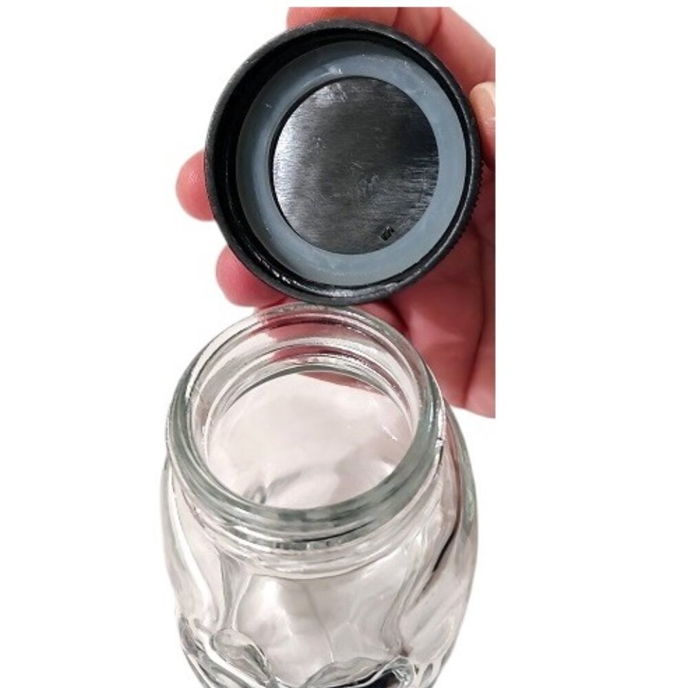5 Skull Jars with Lids 4.5 oz Clear Glass - Picture 6 of 7